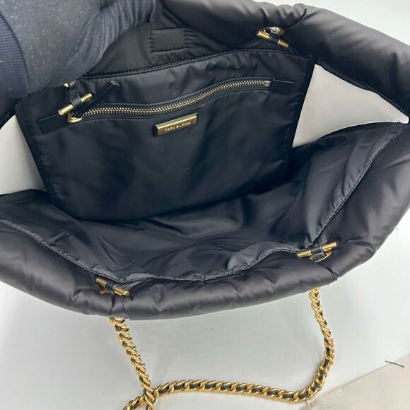 Women’s Tory Burch Ella puffy  chain shopping tote bag - Picture 9 of 10